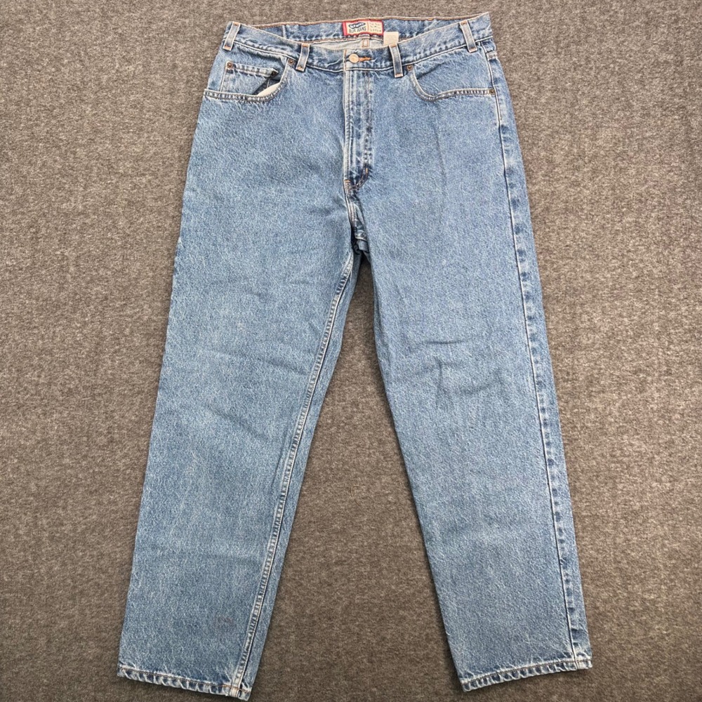 Old Navy Jeans Number 7 Mens 38 Straight Leg Medium Wash Denim Cotton Vintage